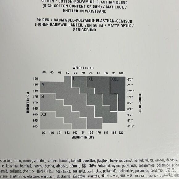 NWT WOLFORD Cotton Spots Cotton 90 denier Tights S - Picture 6 of 10